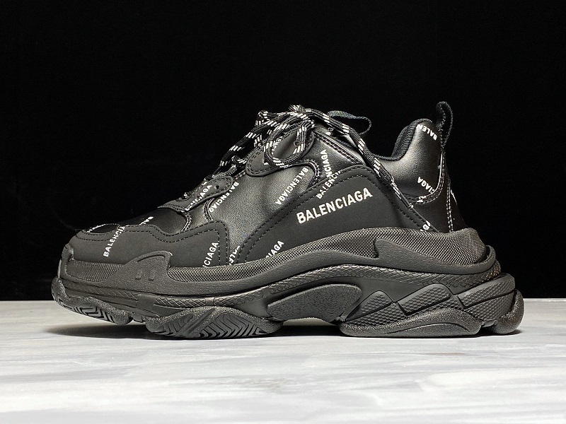 BALENCIAGA TRIPLE S 【650】[ECBA81827300]-[PLUS BA﹡LEN﹡CIAGA TRIPLE-S SNEAKER BLACK∕BLACK]-[UNIS