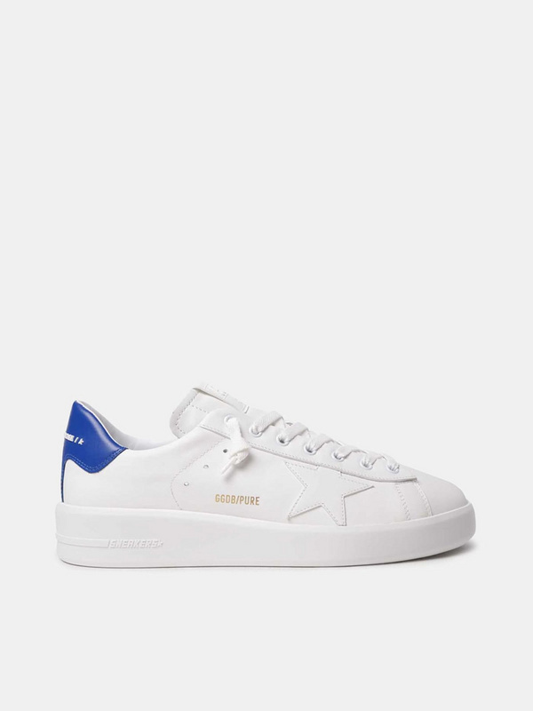 golden goose PURESTAR sneakers with blue heel tab(27A9)