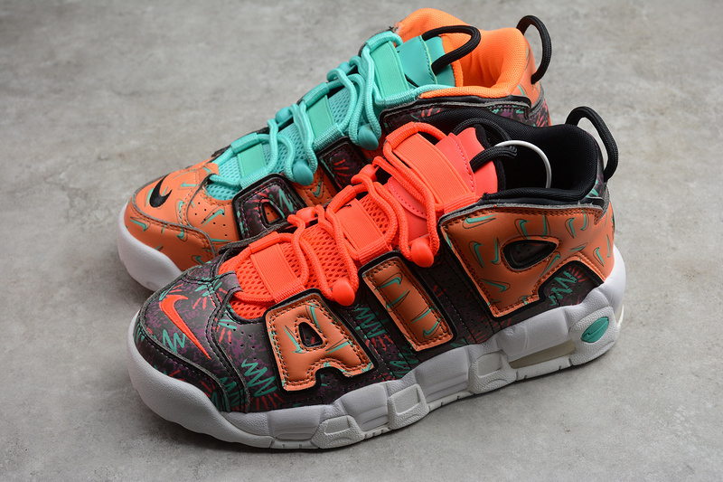 uptempo 340 AT3408 800 AIR MORE UPTEMPO GS TOTAL ORANGE BLACK HYPER JAD WOMAN 36 40 C142
