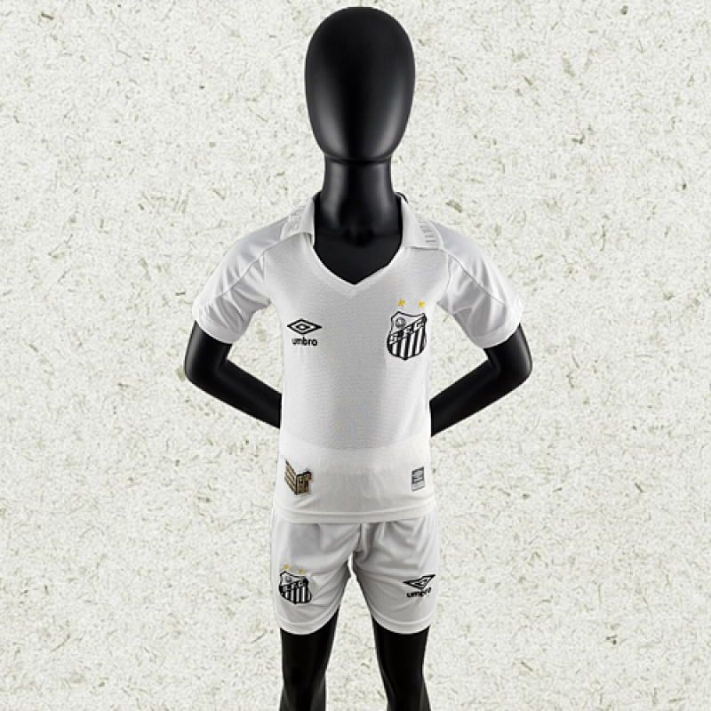 2223 Santos kids home soccer jersey Camiseta de futebol maillot de fyupoo camisas de time