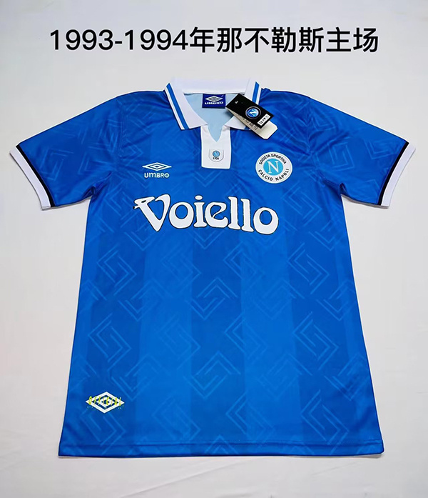 retro jersey Napoli retro Home soccer jersey 1993 94 maglia calcio maillot football cam
