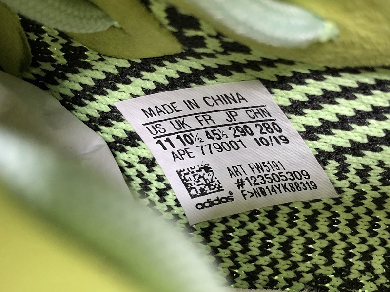 yeezy 350 FW5191 PK YEEZY BOOST 350 V2 FLUORESCENT GREEN YEEZREEL REFLECTIVE 762F