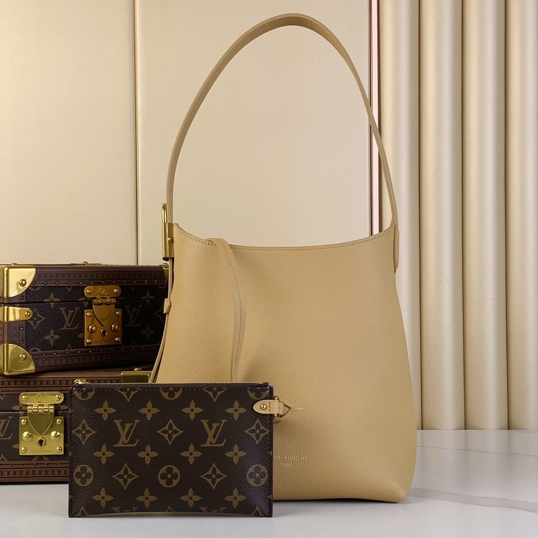 LV-Handbags M25354 Apricot (full skin inside and out)(C1AE)