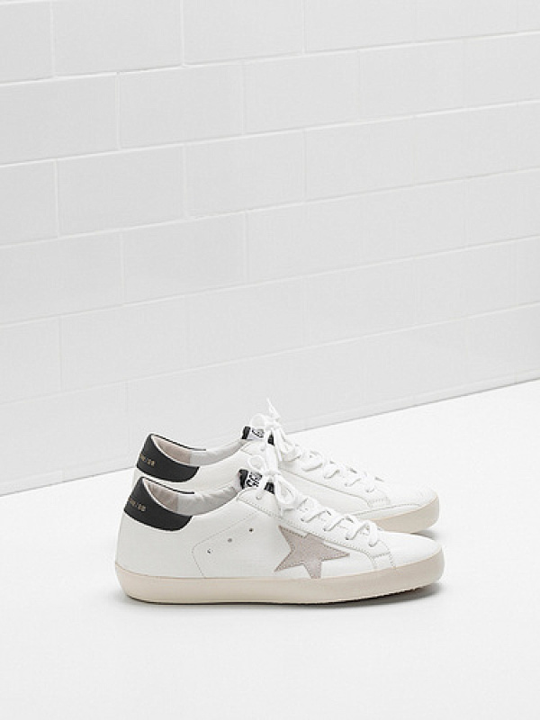 golden goose SUPERSTAR Sneakers G32WS590.E73 Upper in calf leather Suede star Logo lettering