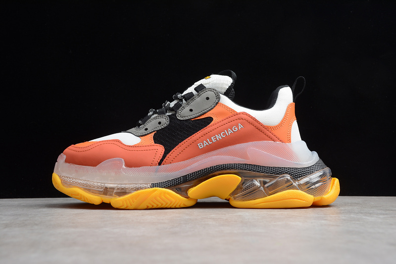 BALENCIAGA TRIPLE S 【340】[ECBA800616H]-[TRIPLE S SNEAKER DADSHOE ORANGE∕BLACK∕GREY]-[UNISEX︰36
