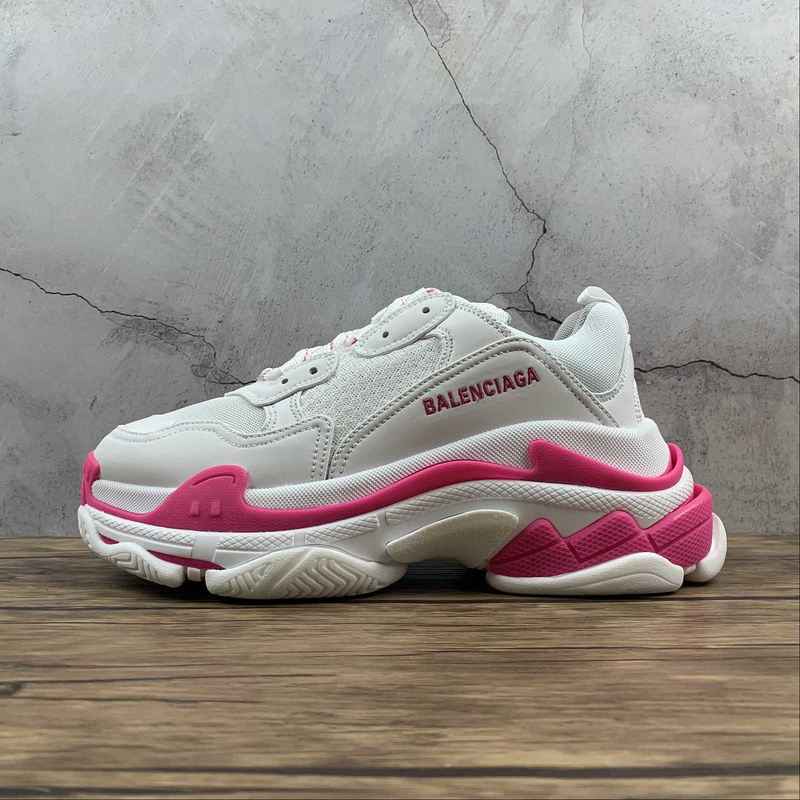 BALENCIAGA TRIPLE S 【470】[BA﹡LEN﹡CIAGA TRIPLE S WHITE∕PINK∕BLACK]-[WOMAN︰35-40](3515)