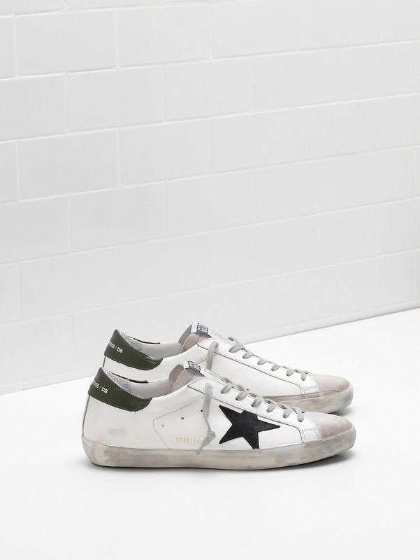 golden goose SUPERSTAR Sneakers G33MS590.L31 Upper in calf leather Leather heel tab toe and h