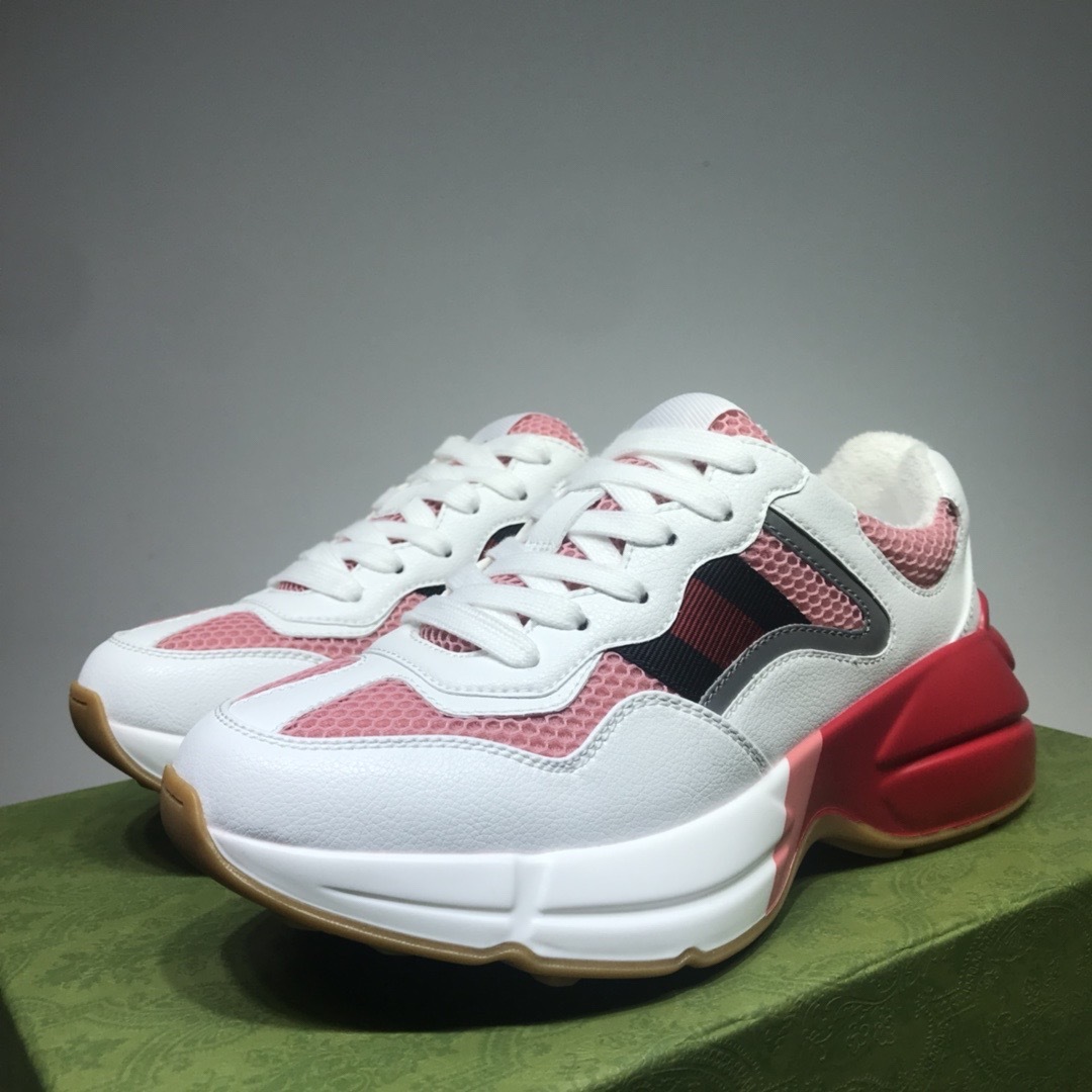 GUCCI SHOES GUCCI women's Rhyton sneaker 645771(190 usd)(5D1D)