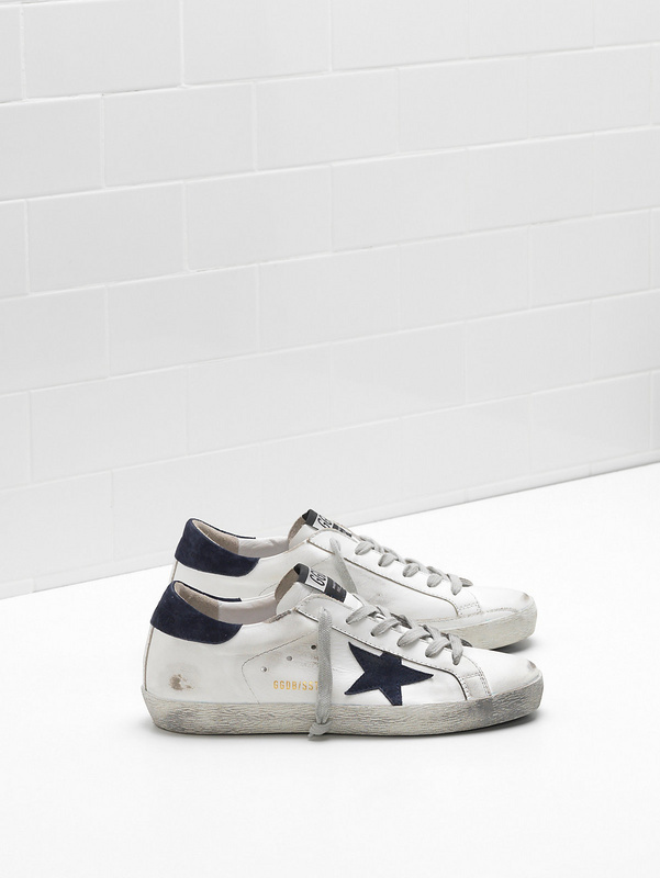 golden goose SUPERSTAR Sneakers G33WS590.H12 Upper in calf leather Suede star(8B72)