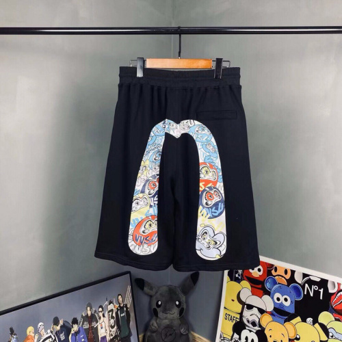 EVISU 1580）Evisu 福神 25新款 大M 達摩 不倒翁 字母標籤 短褲 棉短褲 �