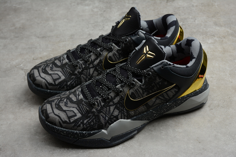 kobe 360 639692 001 ZOOM KOBE 7 SYS PRELUDE BLACK GREY GOLD MAN 40 46 7046