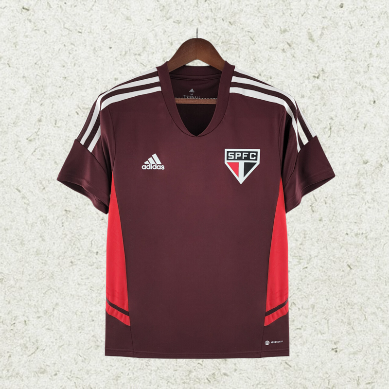 2223 Sao Paulo Training Suit Burgundy soccer jersey Camiseta de futeyupoo camisas de time