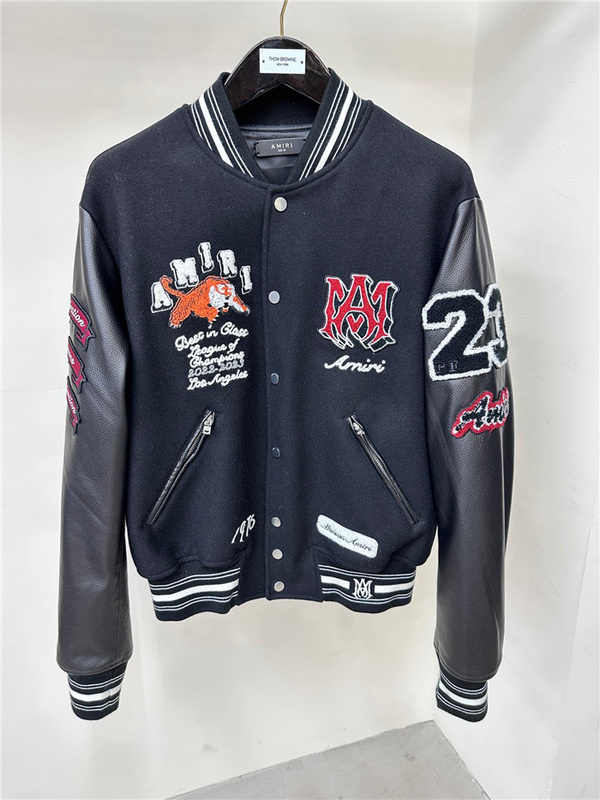 2023fw A﹡iri Leather Jacket Top Version(063A) amiri clothes