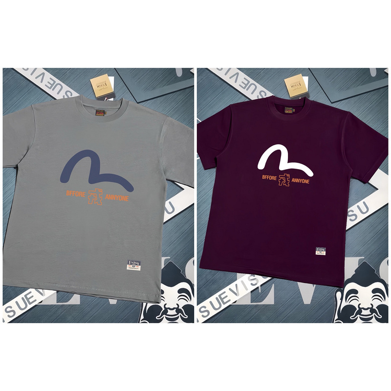 EVISU 1580）EVISU 福神 25新款 戎 字母 海鷗m 短袖 短T 潮流 時尚 n5E5A