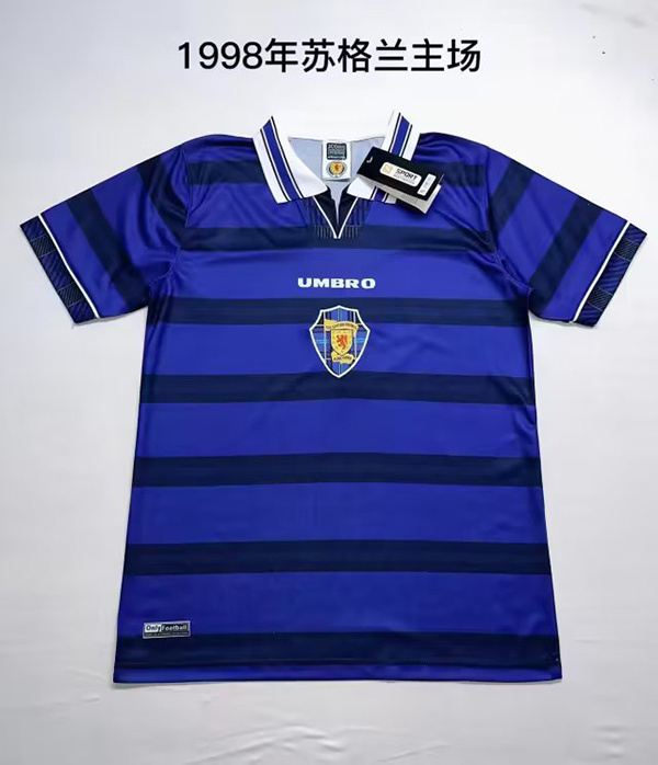 vintage Scotland retro Home soccer jersey 1998 maglia calcio maillot football camisetas