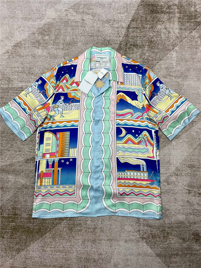 CASABLANCA Clothes CASABLANCA Silk Shirt Top Version(F4BA)