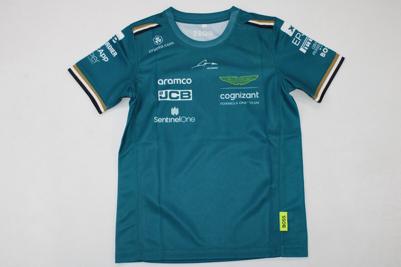 mercedes Aston Martin 2023 F1 green alonso t shirt kid sizeFFE1