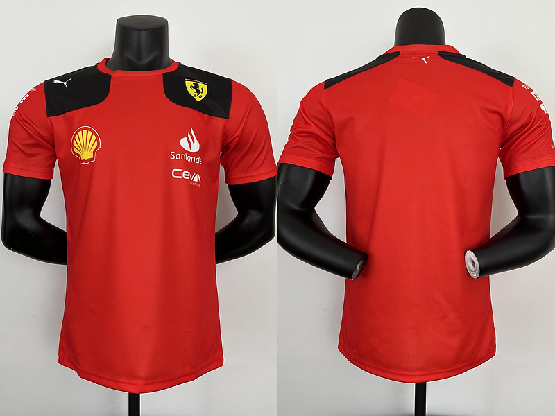 mercedes Ferrari 2023 F1 red racing shirt80B3