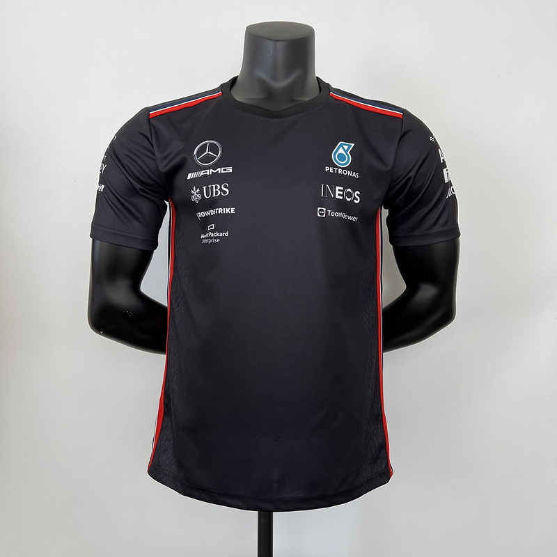 mercedes Mercedes Benz 2023 F1 black T shirtE159