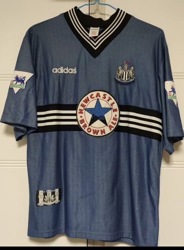 vintage Newcastle home retro Jerseys 1995 maglia calcio maillot football camisetas futb