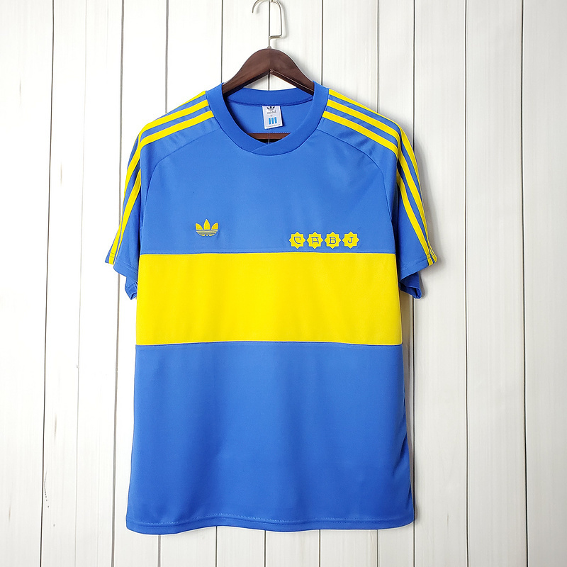 Retro 1981 Boca Juniors home S-XXL(70FD) camisas de time