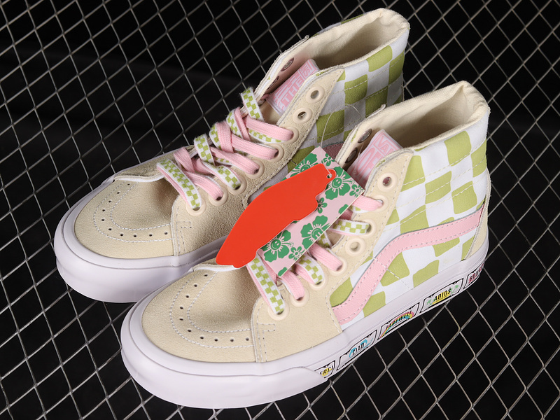 [VN0A5RU6GL]-[EMMA MULHOLLAND X SK8 HIGH BEIGE∕GREEN∕PINK]-[WOMAN︰35-39]-[MAN︰40...(C57B)