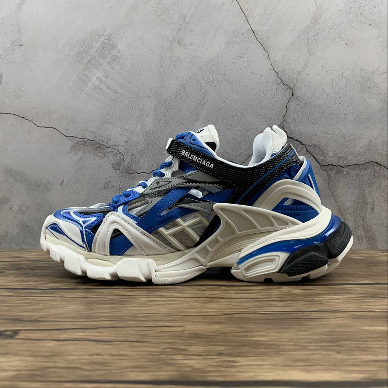 BALENCIAGA TRACK 【750】[BA﹡LEN﹡CIAGA TRACK 2.0 SHOES WHITE∕BLUE∕BLACK-GREY]-[WOMAN︰35-39]-[MAN︰