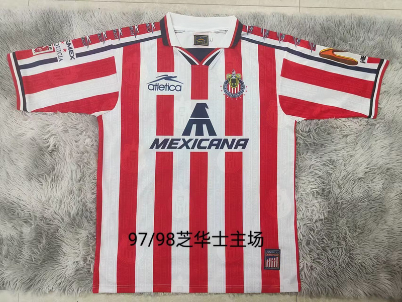 retro jersey Chivas retro Home soccer jersey 1997 98 maglia calcio maillot football cam