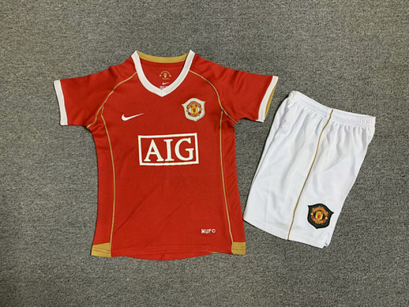 retro jersey Munited Ronaldo 2006 retro home Kids Sets maglia calcio maillot football c