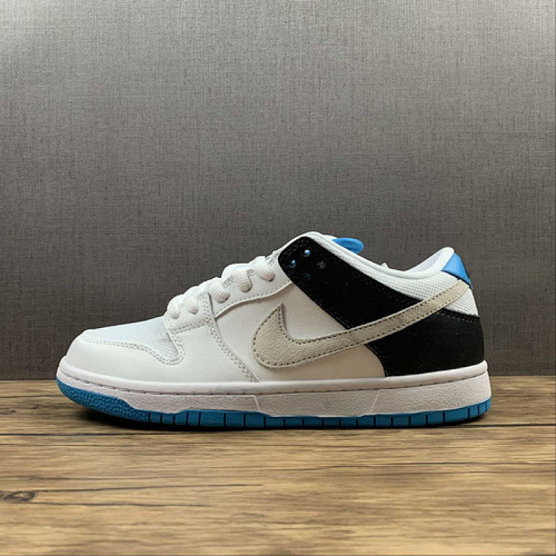 dunk 320 BQ6817 101 SB DUNK LOW PRM WHITE BLACK LASER BLUE WOMAN 36 39 MAN 40 46 A061