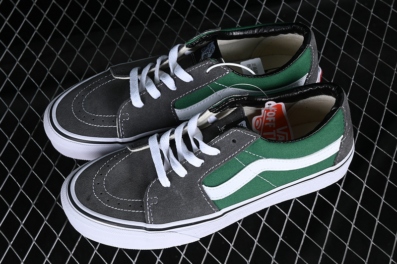 【230】[VN0A5KXDJGL]-[SK8 LOW GREEN∕GREY∕WHITE]-[WOMAN︰35-39]-[MAN︰40-44](ED6D)