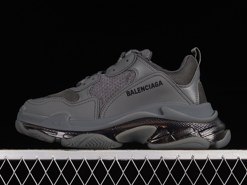 triple s 550 W2GA11801 VG BA LEN CIAGA TRIPLE S 3.0 SNEAKERS BLACK BLACK BLACK WOMAN 35 39 MA