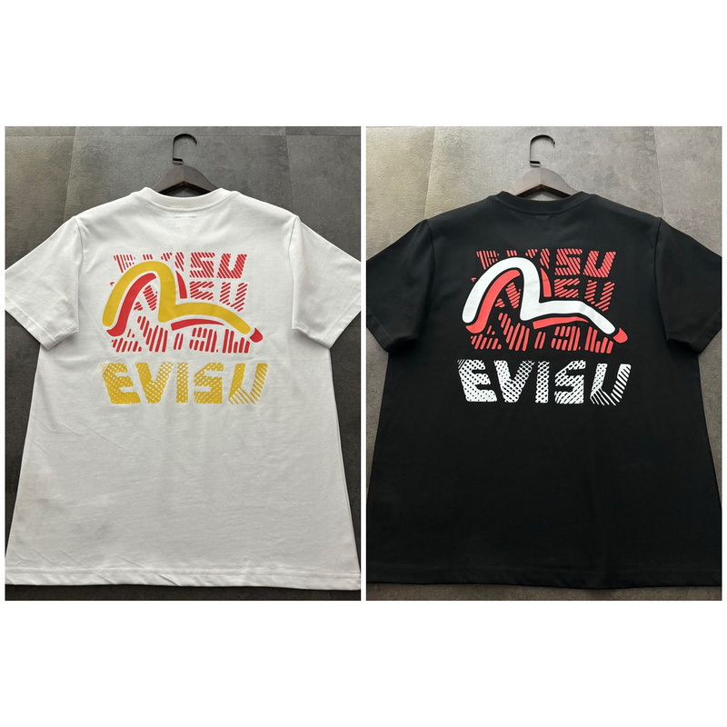 EVISU 1580）EVISU 福神 25新款 字母 海鷗 短袖 短T 時尚 潮流 魚590C
