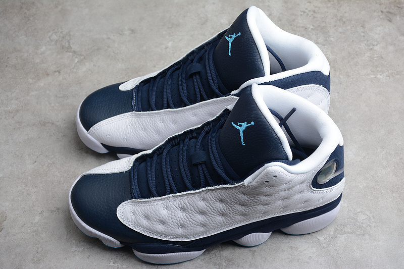 【530】[414571-144]-[AIR JORDAN 13 RETRO WHITE∕OBSIDIAN∕DARK POWDER BLUE]-[MAN︰40aj 13