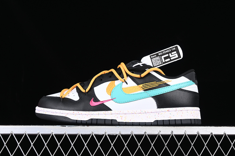 dunk 280 FD4623 138 DUNK LOW MULTI COLOR WHITE BLACK GREEN ORANGE WOMAN 36 39 MAN 40 46 4CEA