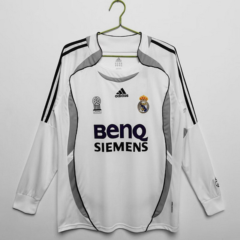 retro jersey REal madrid LS Retro soccer jersey 2006 07 maglia calcio maillot football