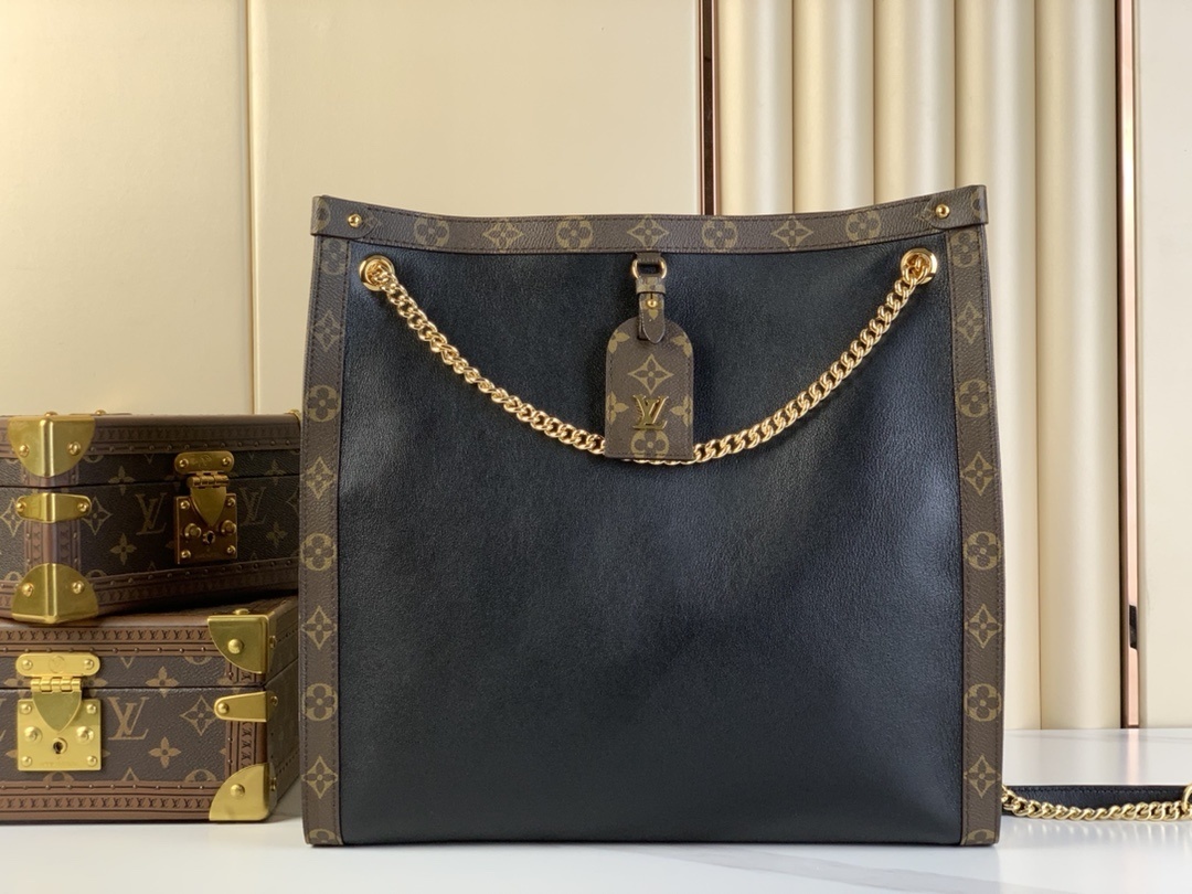LV-Handbags M13137 black leather(AA0F)