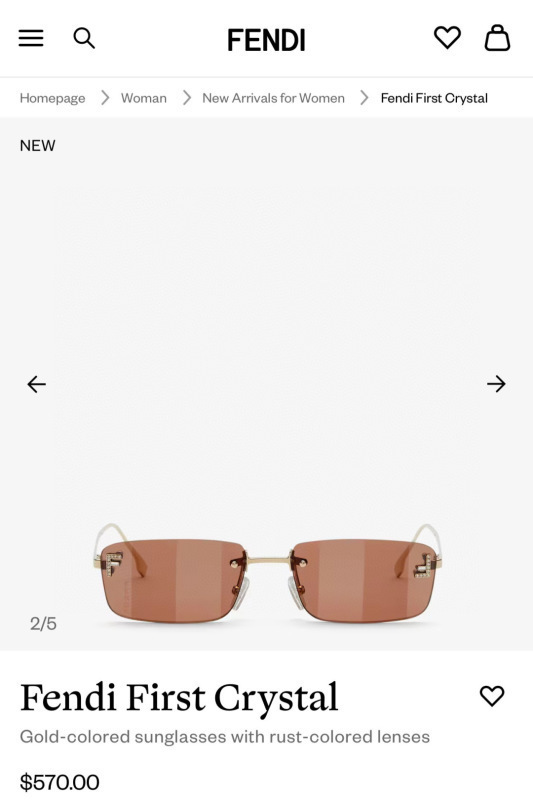 Fendi glasses -FENDI 0160AAA1
