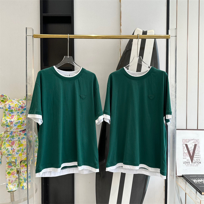 prada 2024SS P ADA T Shirt Top Version 14002DF