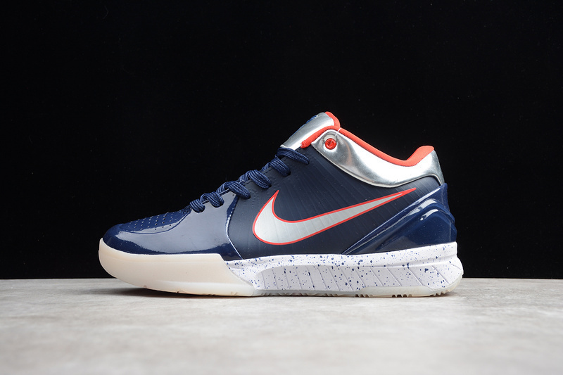 kobe AV6339 014 ZOOM KOBE 4 NAVY BLUE SILVER WHITE MAN 40 46 24CD