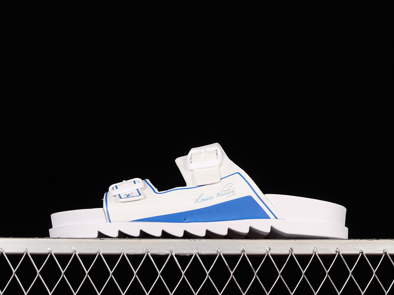 Sandal 【380】[L﹡V TREND CLASSIC SLIPPERS WHITE∕WHITE∕BLUE]-[WOMAN︰35-39]-[MAN︰40-45] A0B4