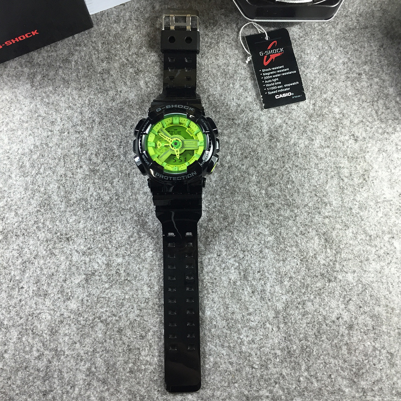 g shock original Casio G Shock Watch G SHOCK BLACK AND GREEN4387