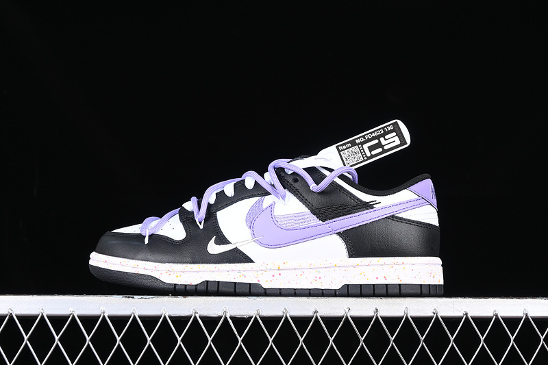 dunk 280 FD4623 136 DUNK LOW MULTI COLOR WHITE BLACK PURPLE WOMAN 36 40 A149
