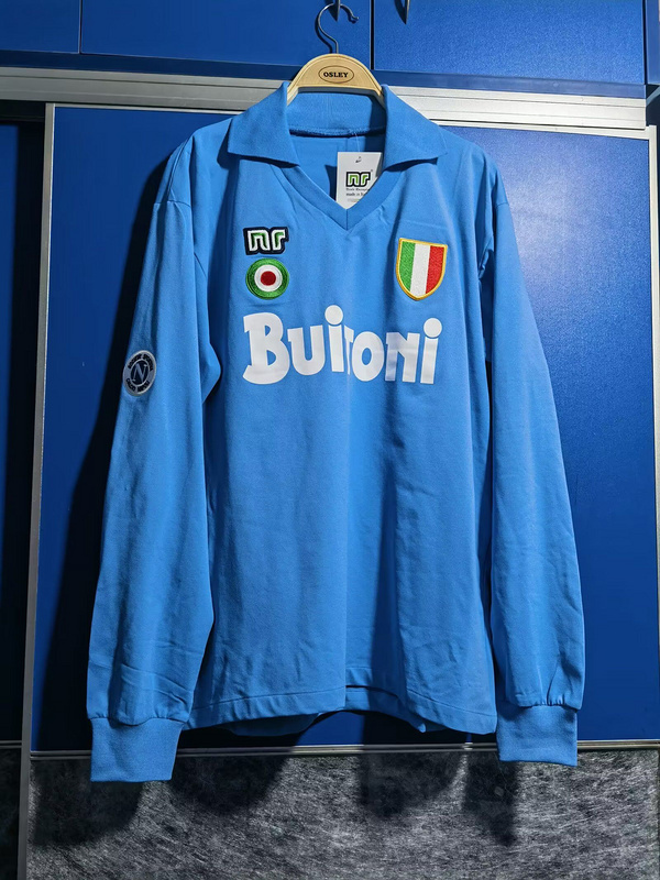 retro jersey Napoli LS retro soccer jerseys 1987 maglia calcio maillot football camiset