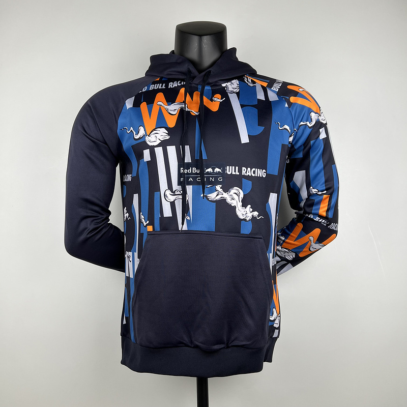 mercedes RedBull 2023 F1 blue hoodie0E8D