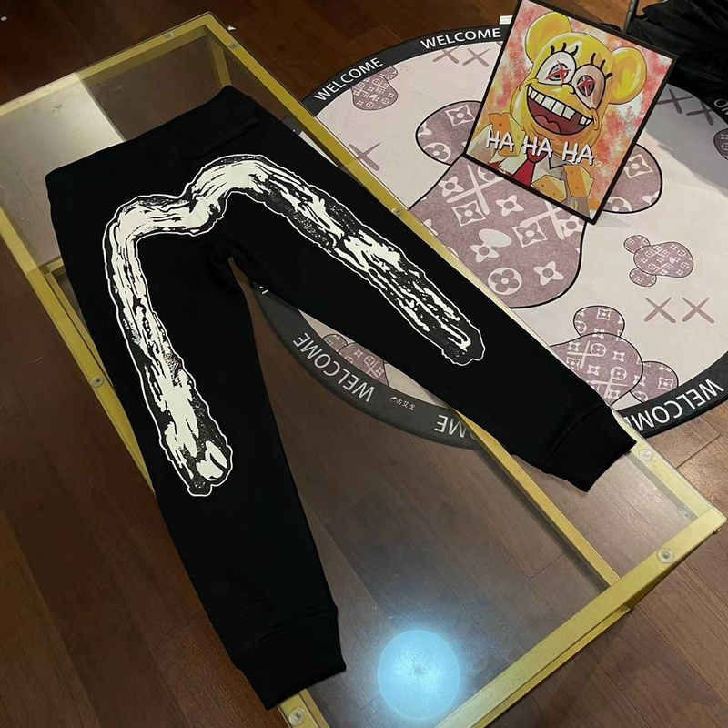 EVISU 1680）EVISU 福神 24s 小海鷗 筆刷大M 長褲 棉褲 時尚 潮流 彬D865