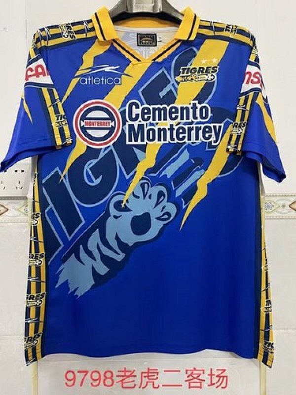retro jersey Tigres retro jerseys 1997 98 maglia calcio maillot football camisetas futb