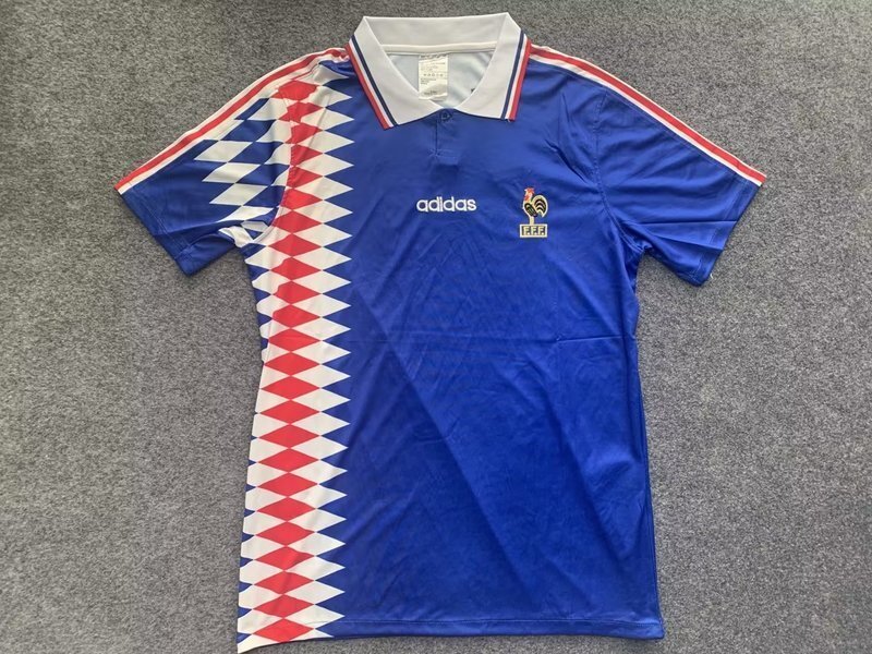 retro jersey France retro soccer jerseys 1994 maglia calcio maillot football camisetas