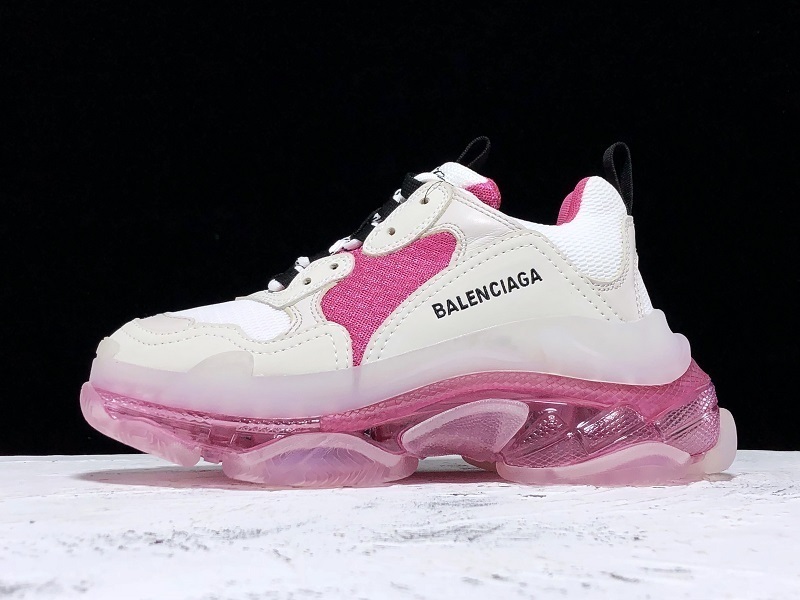 BALENCIAGA TRIPLE S [170-166-182]-[ECBA800616H]-[19SS TRIPLE-S CLEAR SOLE TRAINERS WHITE]-[UNI