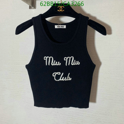 -MiuMiu Vest Code︰ CA3266(B600) best sellers